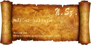 Nász Szilvia névjegykártya